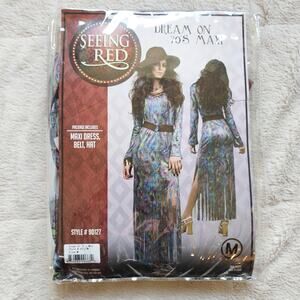 Seeing Red Dream On 70s Maxi Dress Halloween Costume